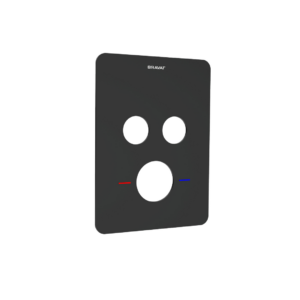 Acabamento para Monocomando Termostatico de Chuveiro com Desviador 2 Funcoes Eddie Black Matte - PB8514650BW-2-ENG