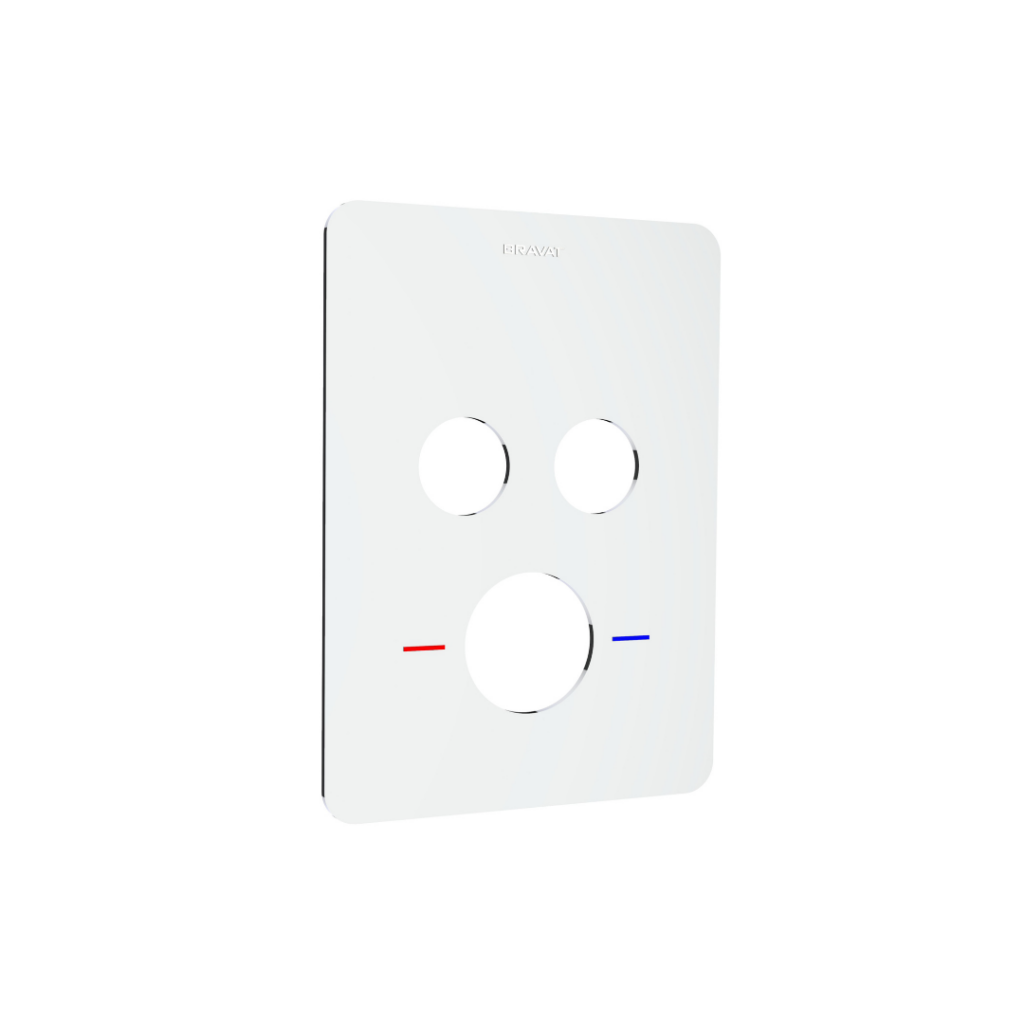 Acabamento para Monocomando Termostatico de Chuveiro com Desviador 2 Funcoes Eddie Chrome - PB8514650CP-2-ENG