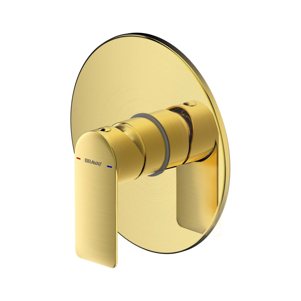 Acabamento para Monocomando de Chuveiro 1 Funcao Eddie Brushed Gold - PB8369402RBG-ENG img01