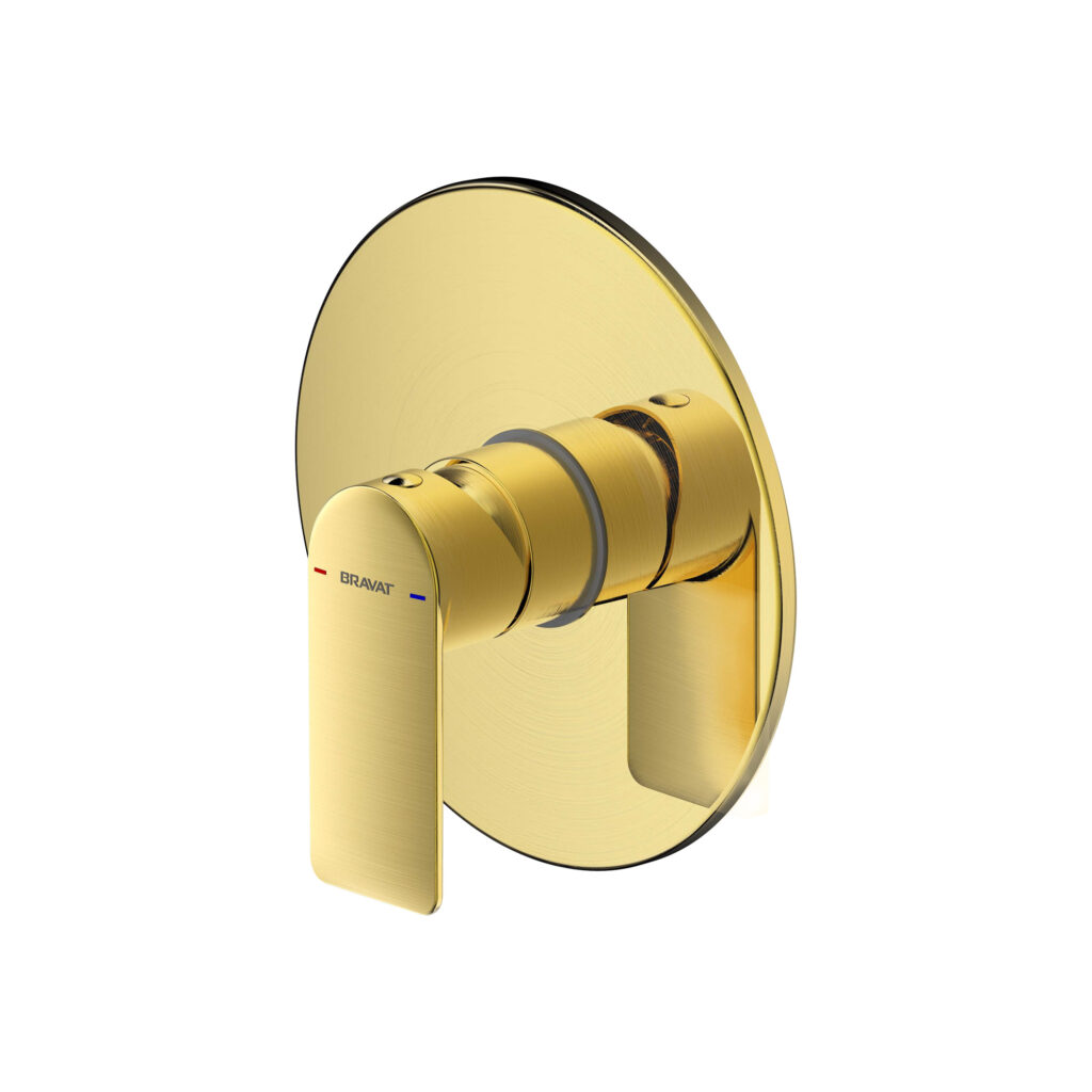 Acabamento para Monocomando de Chuveiro 1 Funcao Eddie Brushed Gold - PB8369402RBG-ENG img1