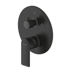 Acabamento para Monocomando de Chuveiro com Desviador 2 Funcoes Eddie Black Matte - PB8369402BW-2-ENG img1