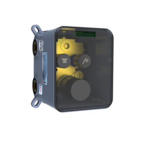 Base para Monocomando Termostatico de Chuveiro com Desviador 2 Funcoes Eddie Black Matte - D9159BW-ENG_img01