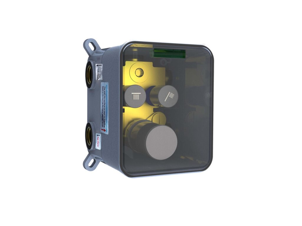 Base para Monocomando Termostatico de Chuveiro com Desviador 2 Funcoes Eddie Gray - D9159BTC-ENG