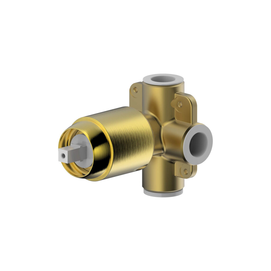 Base para Monocomando de Chuveiro 1 Funcao Eddie Brushed Gold - D999RBG-ENG
