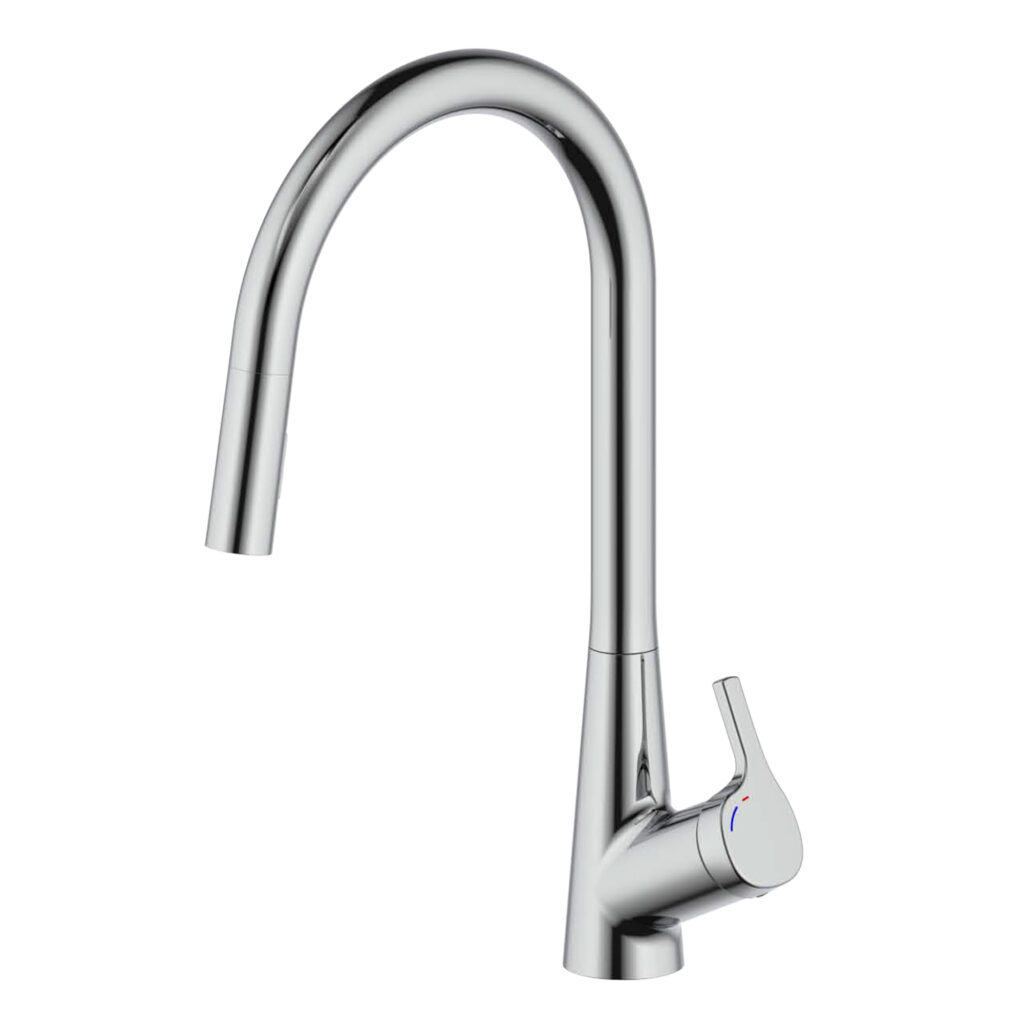Misturador de Cozinha Monocomando Bica Retratil Chrome - F7558406CP-ENG
