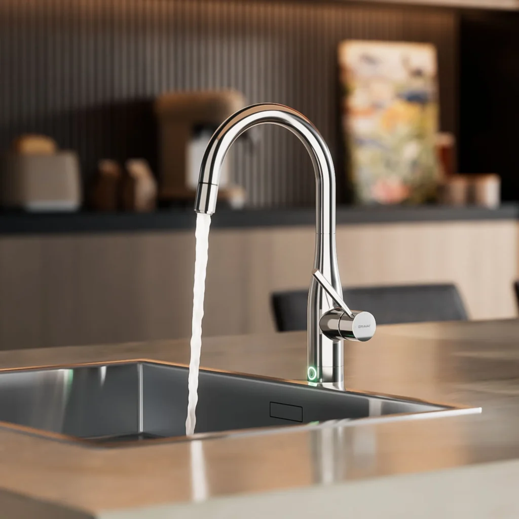 Misturador de Cozinha Monocomando Bica Retratil Miranda Chrome - F7164208CP-1 img1