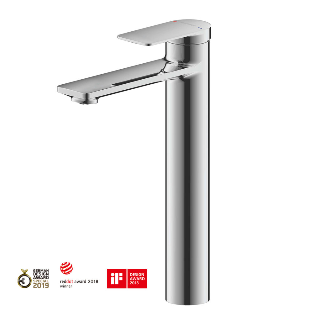 Misturador de Lavatorio Monocomando Bica Alta Eddie Chrome - F1369402CP-A-ENG img01