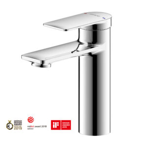 Misturador de Lavatorio Monocomando Bica Media Eddie Chrome - F1369402CP-ENG img01