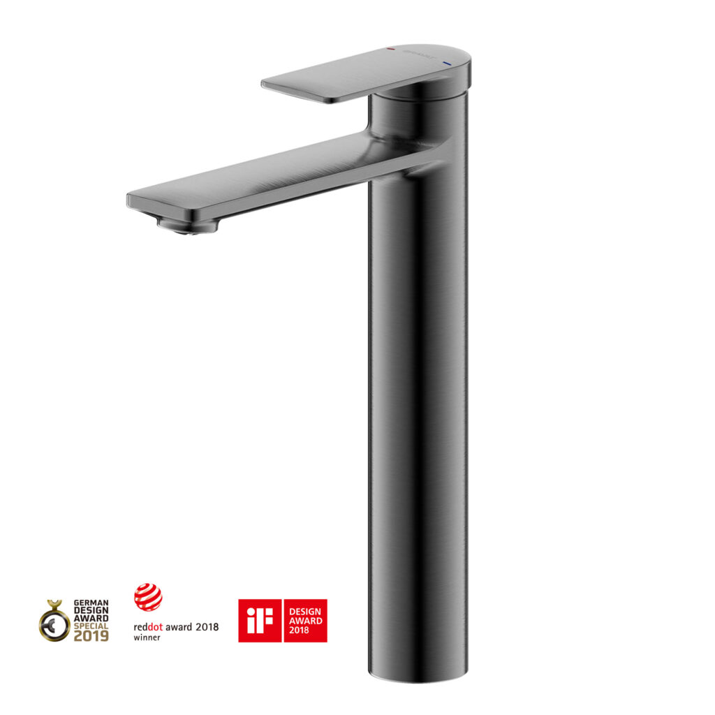 Misturador de Lavatorio Monocomando de Mesa Bica Alta Eddie Gray - F1369402BTC-A9-ENG img1