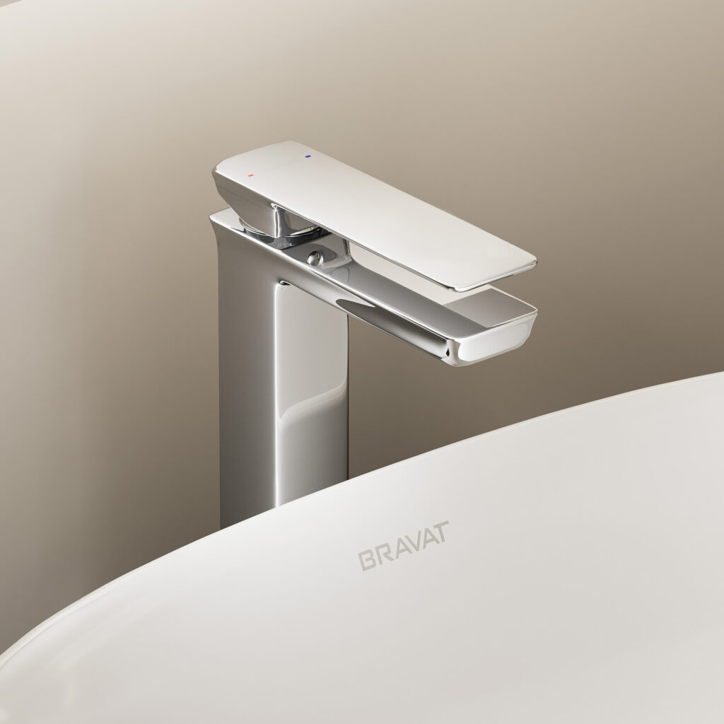 Misturador de Lavatorio Monocomando de Mesa Bica Alta Phillis Chrome - F156101C-A-ENG img2