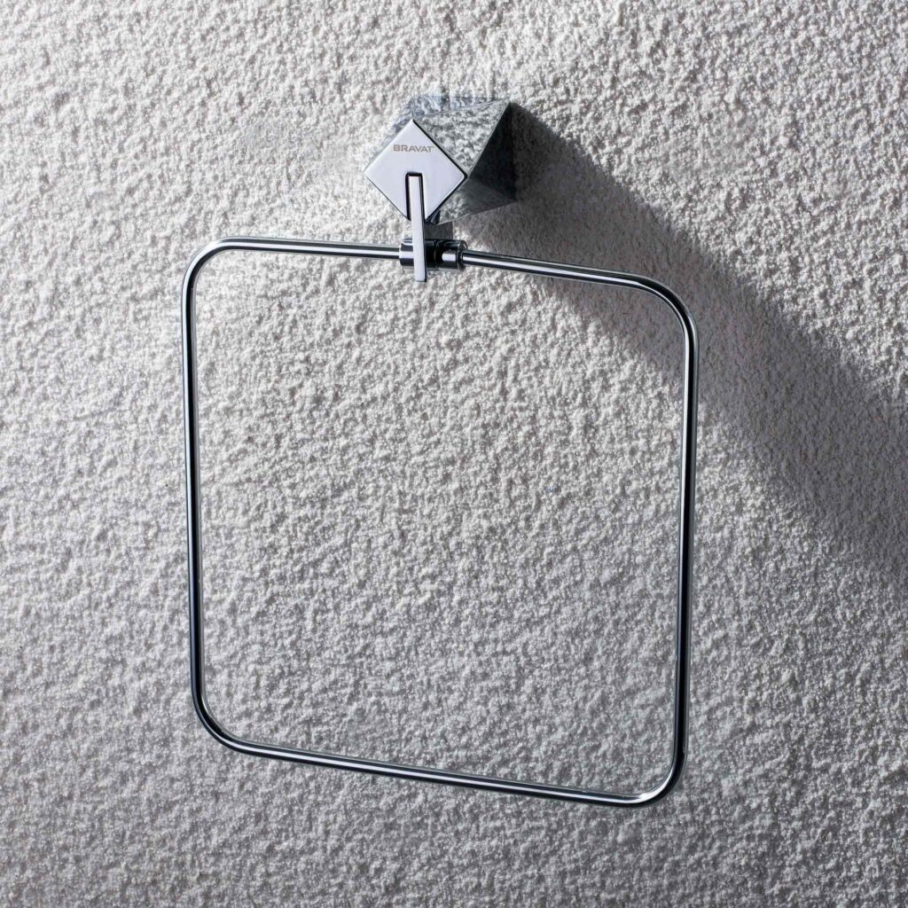 Porta Toalha de Rosto Diamond Chrome - D7533CP-ENG